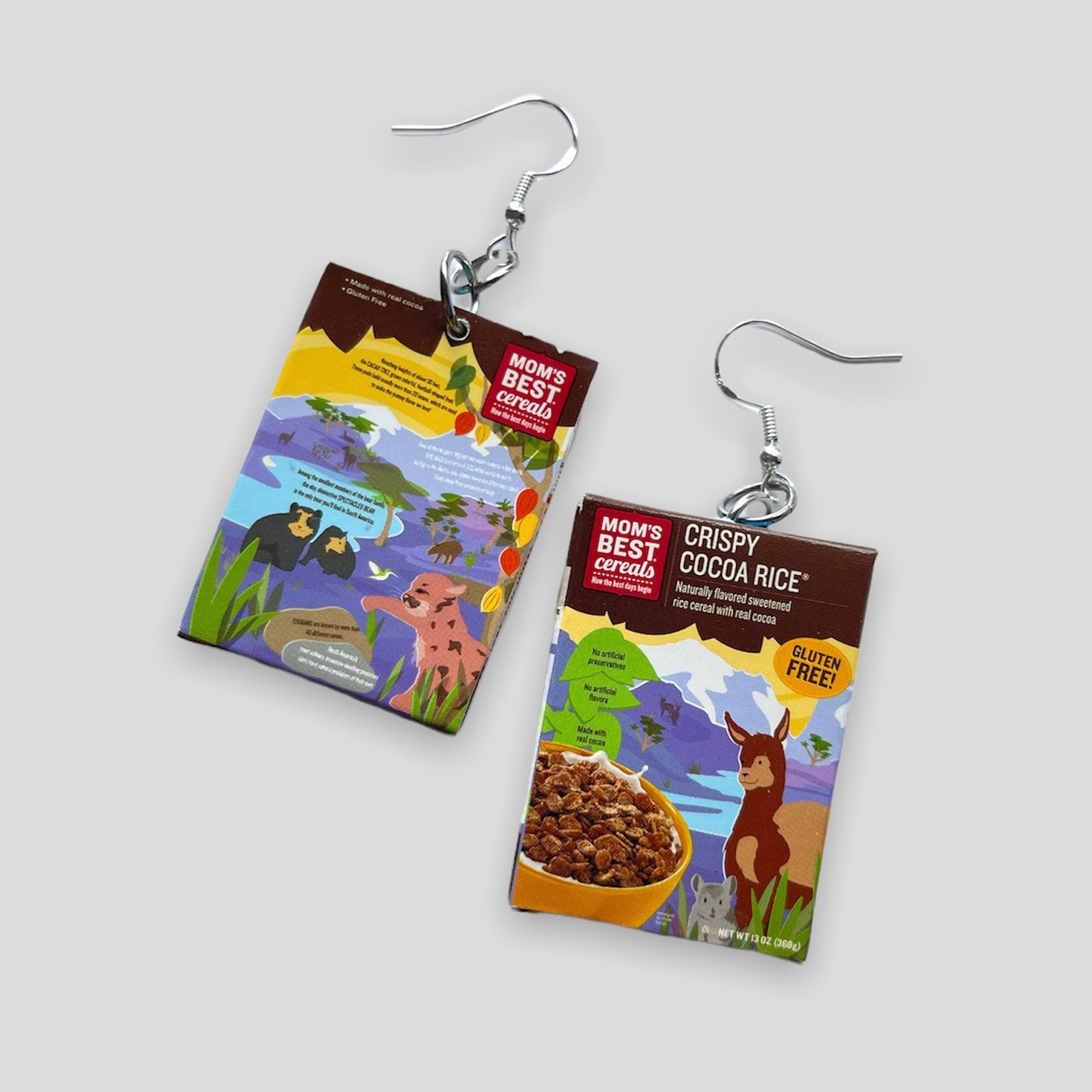 Crispy Cocoa Rice Earrings