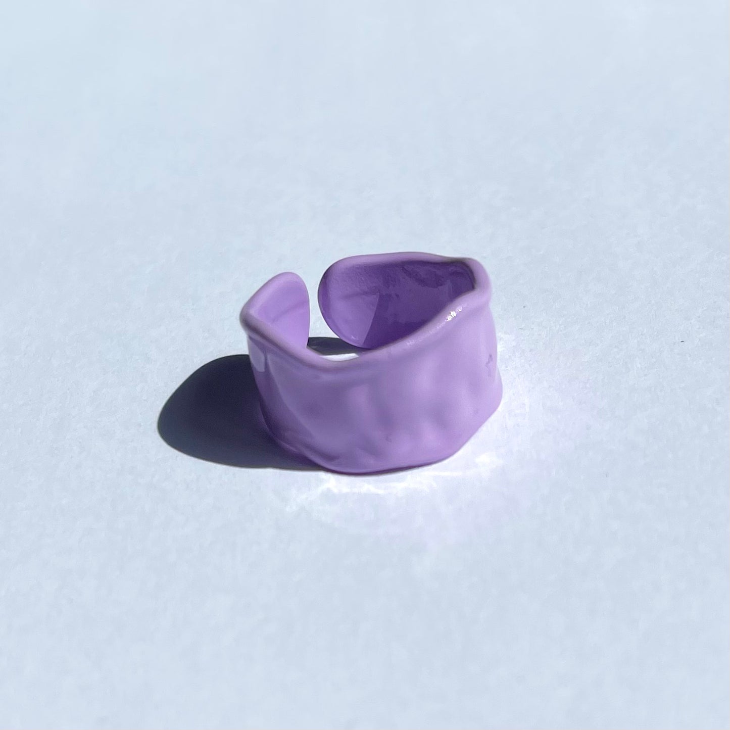 Lilac Contorted Ring