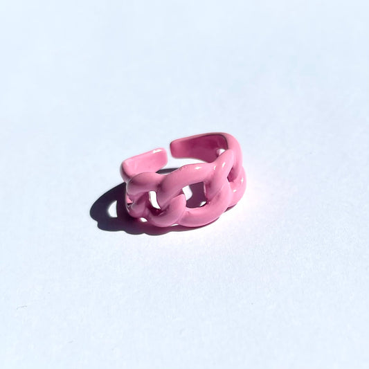 Pink Link Ring