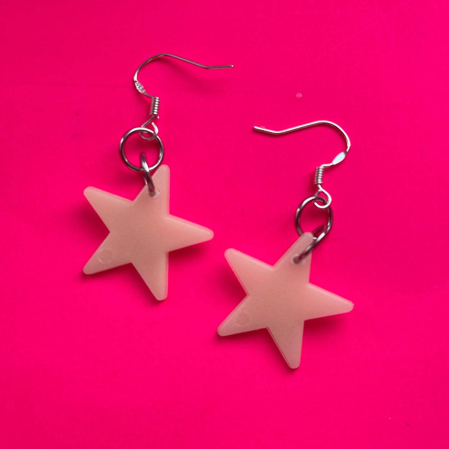 Glow in The Dark Star Earrings