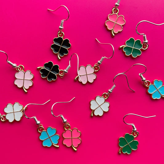 Colourful Shamrock Earrings - Cuteryko