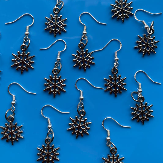 Mini Snowflake Earrings